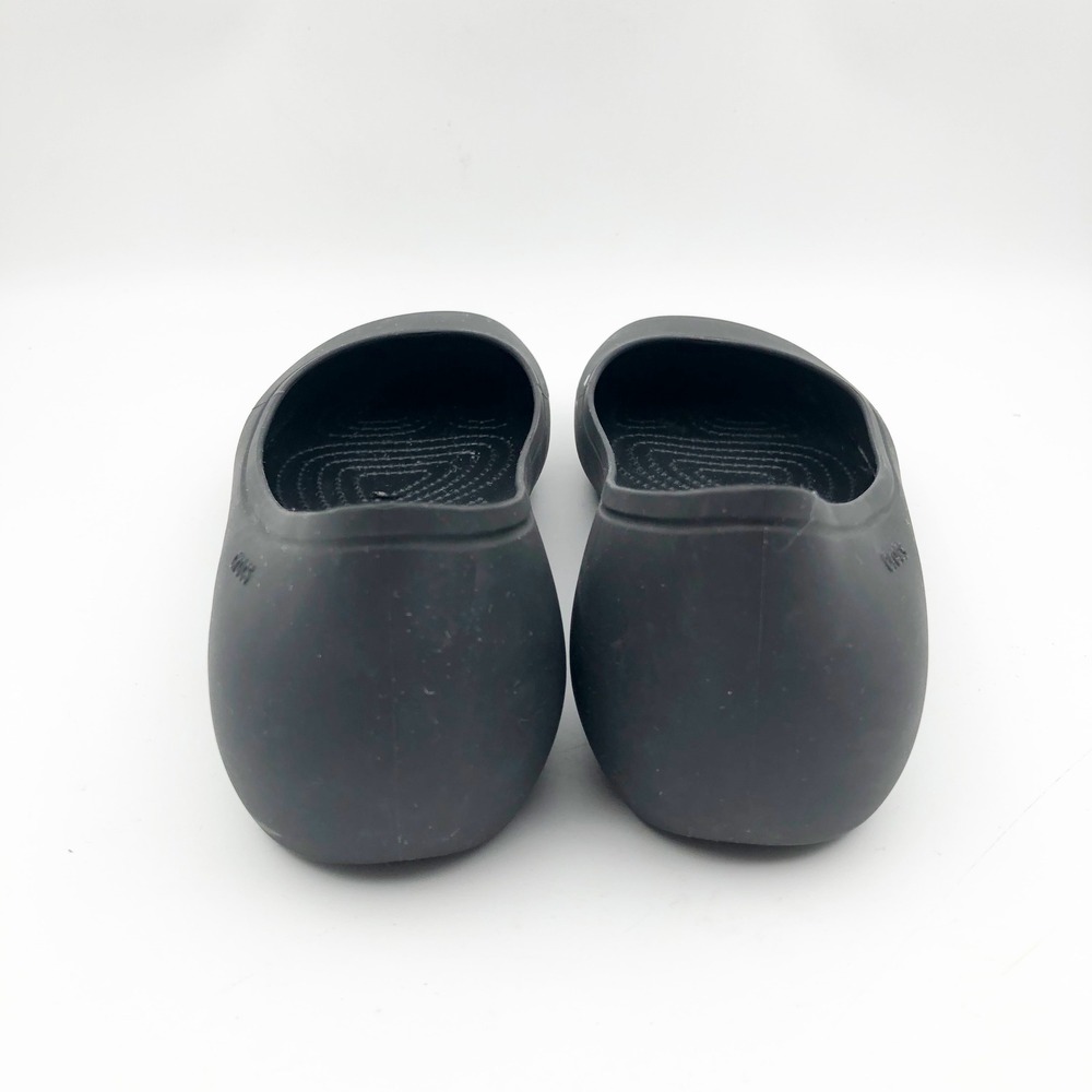 Crocs Shoes Womens 10 Brooklyn Ballet Flats Black Slip On Comfort Rubber - Picture 5 of 9